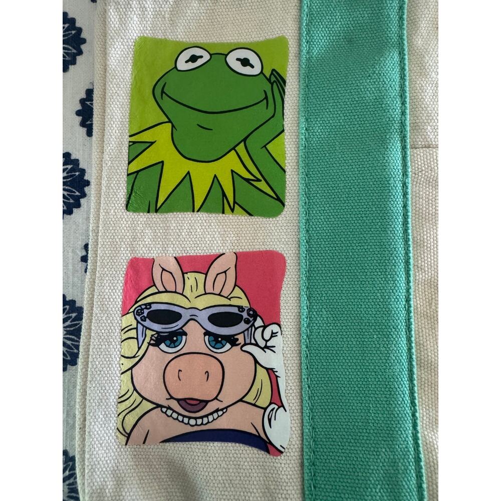 Disney Muppers Kermit, Piggy, Fozzy, Gonzo Custom Made Trader Joes Mini Tote - Picture 3 of 13